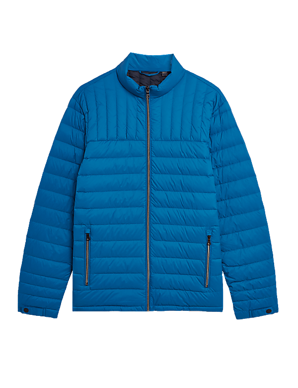 Pure Polyamide Plain High Neck Jacket