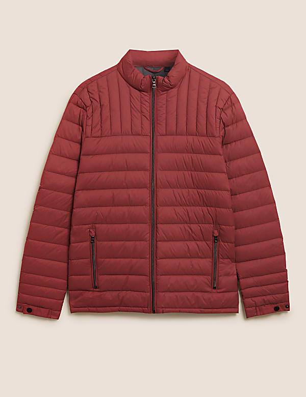 Pure Polyamide Plain High Neck Jacket