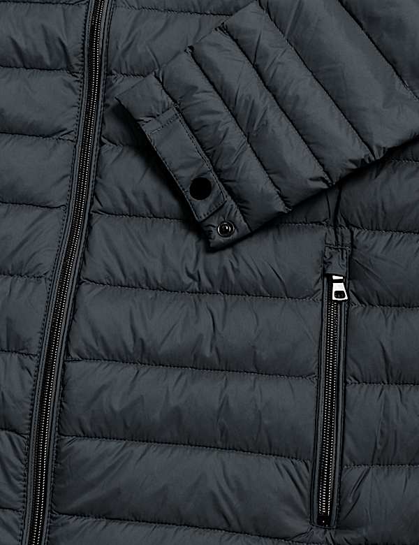 Pure Polyamide Plain High Neck Jacket
