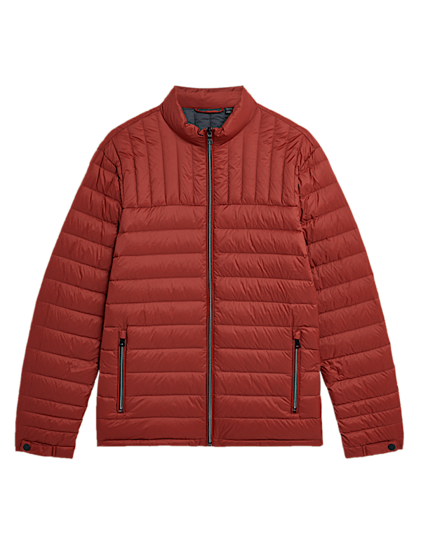 Pure Polyamide Plain High Neck Jacket