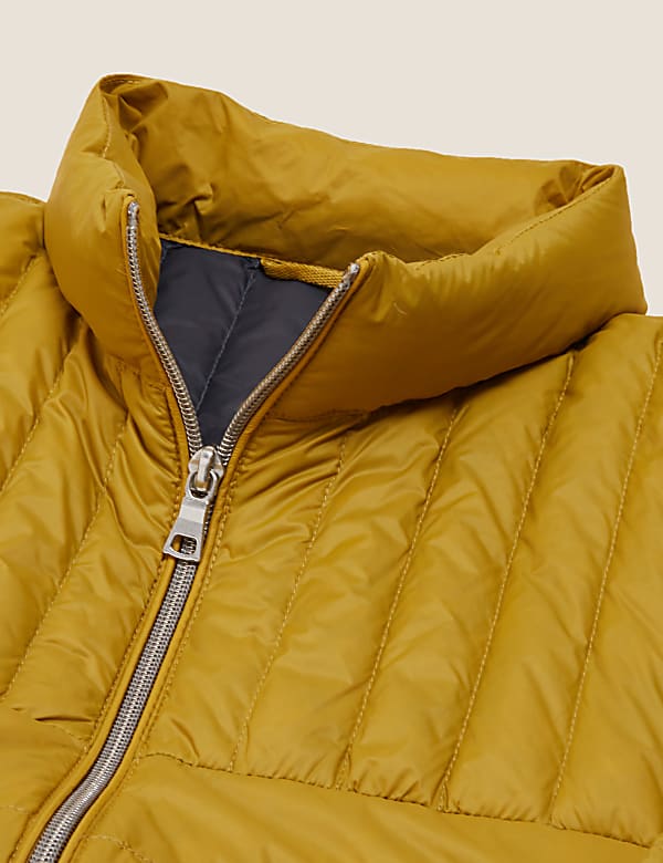 Pure Polyamide Plain High Neck Jacket