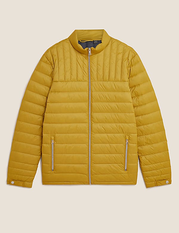 Veste molletonn&eacute;e, garnie de plumes et de duvet - CH