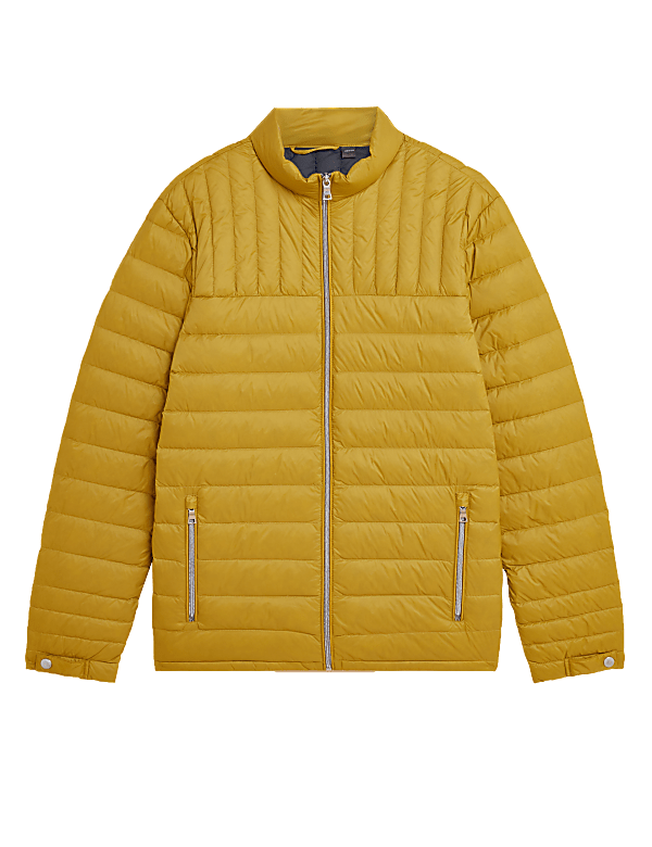 Pure Polyamide Plain High Neck Jacket