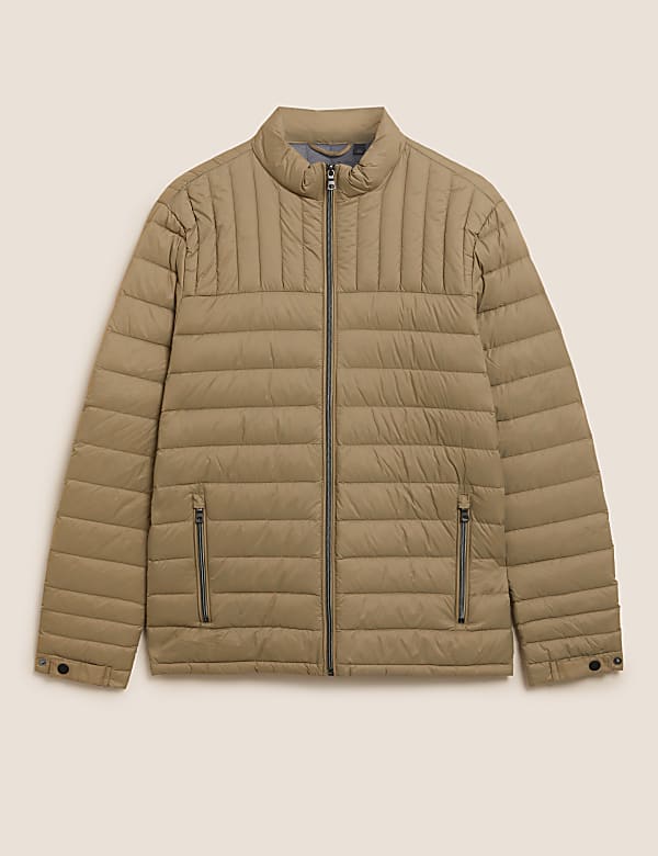 Pure Polyamide Plain High Neck Jacket