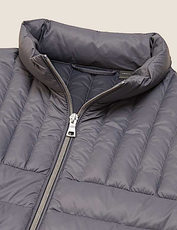 Pure Polyamide Plain High Neck Jacket