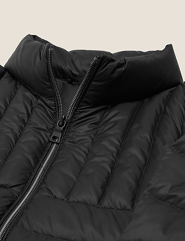 Pure Polyamide Plain High Neck Jacket