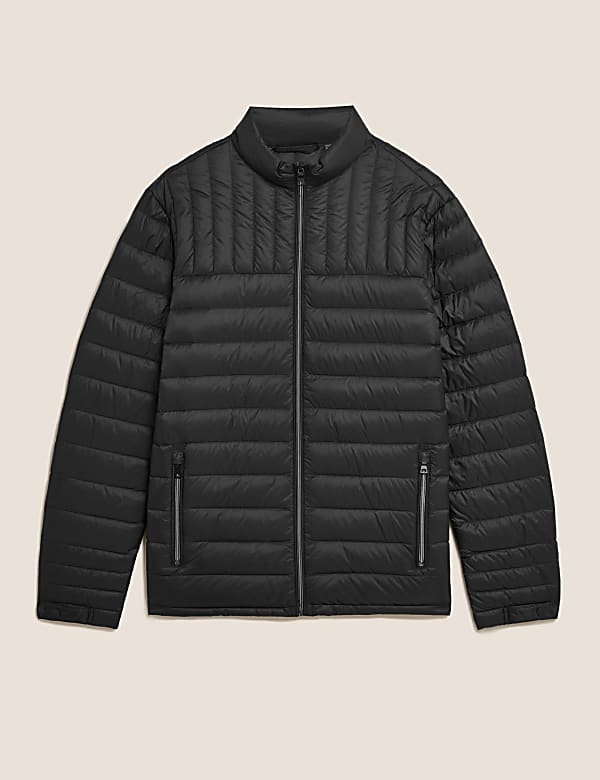 Pure Polyamide Plain High Neck Jacket