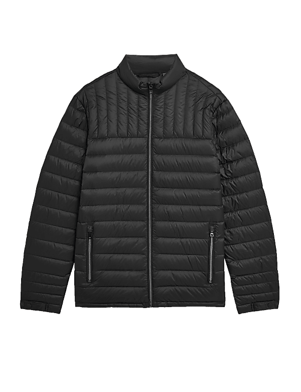 Pure Polyamide Plain High Neck Jacket