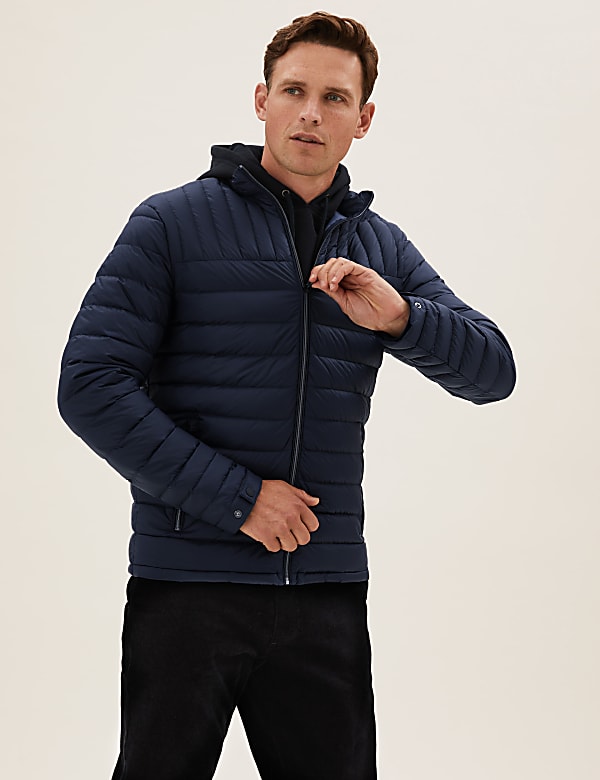 Marks and spencer padded jacket with stormwear deals