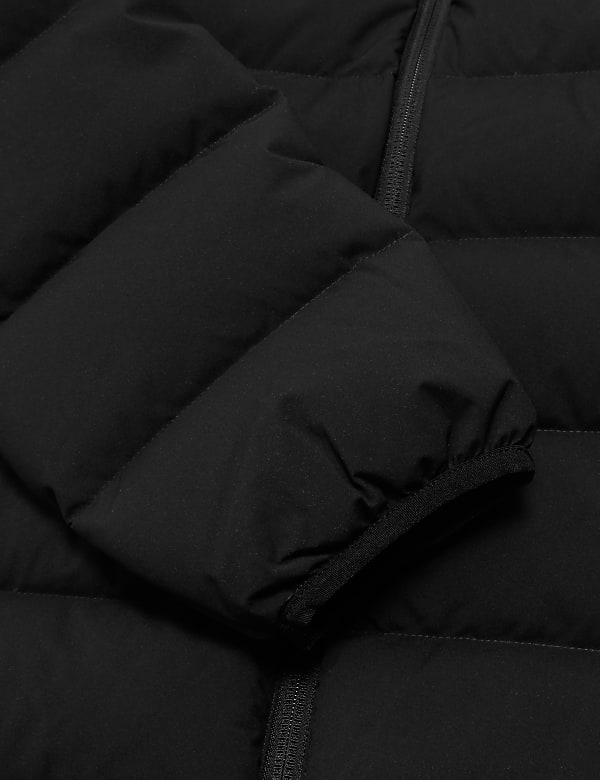 Hooded Feather and Down Puffer Jacket