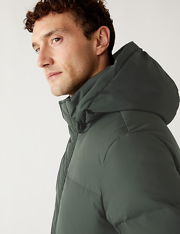 Feather and Down Puffer Jacket with Stormwear™ - QA