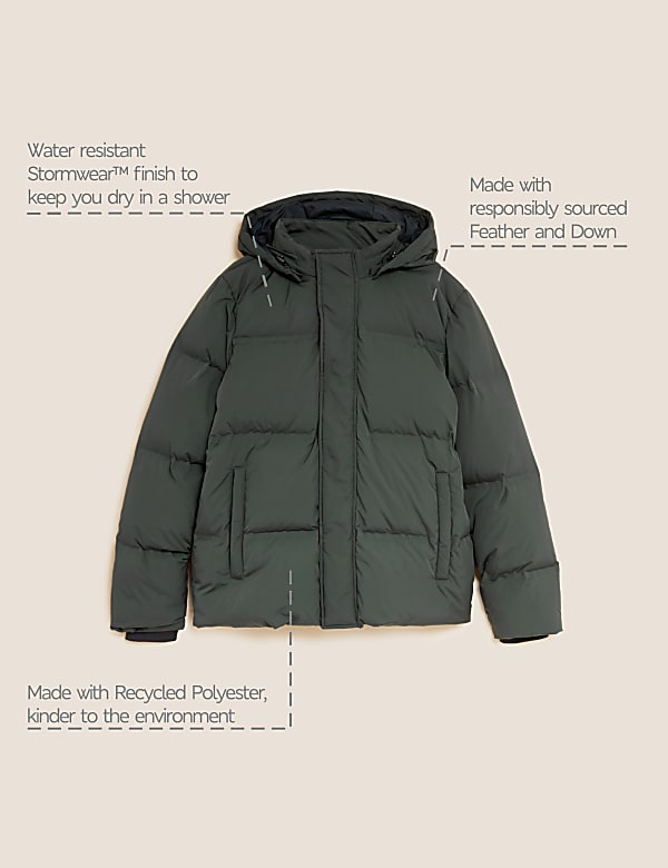 Feather and Down Puffer Jacket with Stormwear&trade; - MV