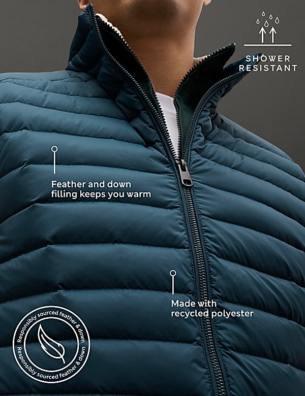 Feather and Down Gilet with Stormwear™