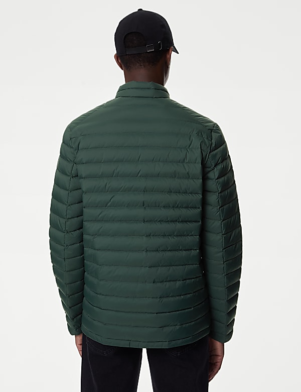 Zip Up Solid Puffed Jacket