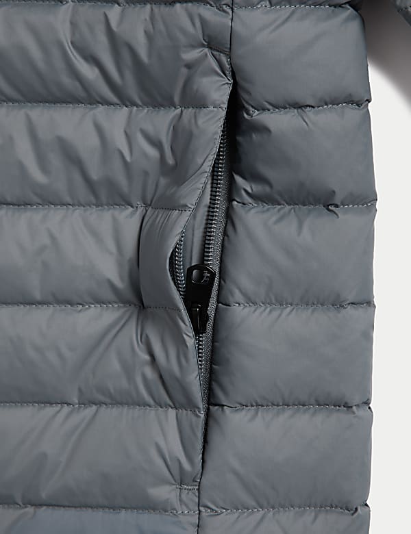 Zip Up Solid Puffed Jacket