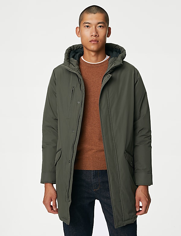 Hooded Feather and Down Parka Jacket with Stormwear&trade; - US