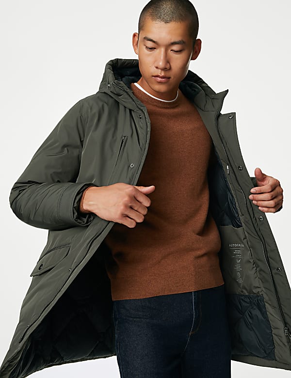 Hooded Feather and Down Parka Jacket with Stormwear&trade; - US