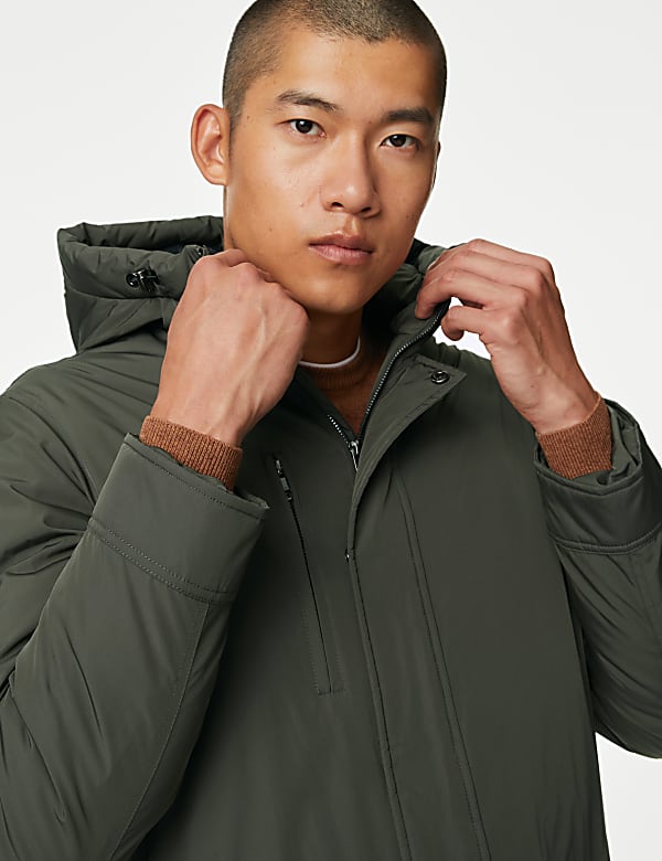 Hooded Feather and Down Parka Jacket with Stormwear&trade; - US