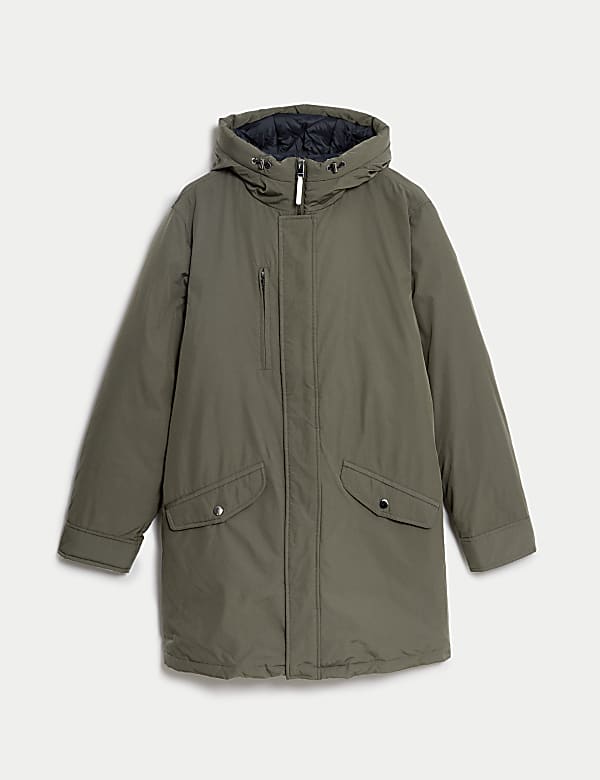 Hooded Feather and Down Parka Jacket with Stormwear&trade; - US