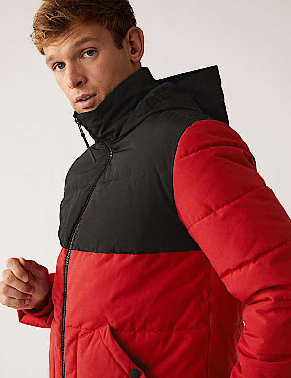Hooded Puffer Jacket with Thermowamth&trade; - ID