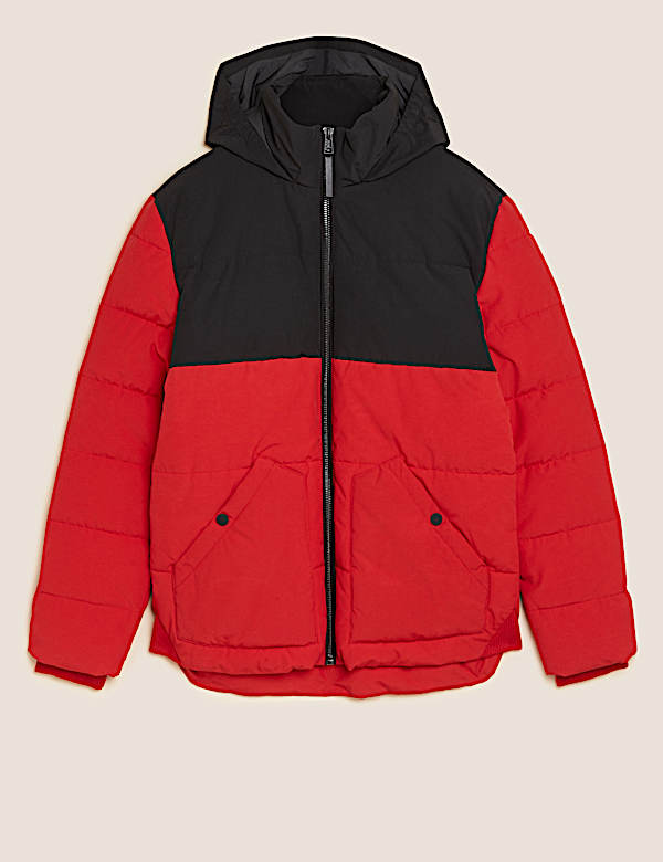 Hooded Puffer Jacket with Thermowamth&trade; - ID