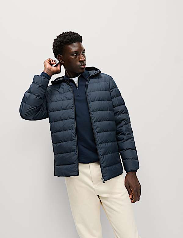 Lightweight Feather & Down Padded Jacket