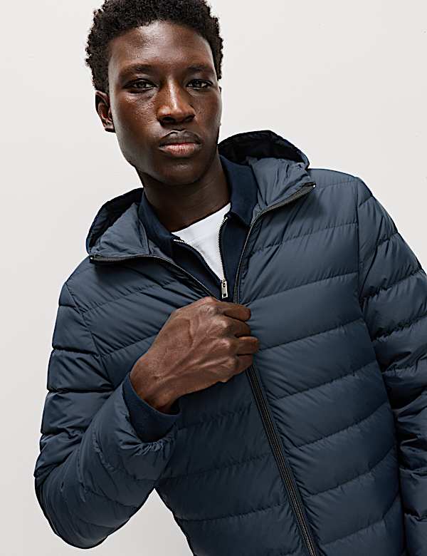 Lightweight Feather & Down Padded Jacket