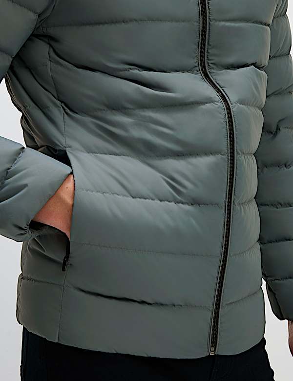 Lightweight Feather & Down Padded Jacket