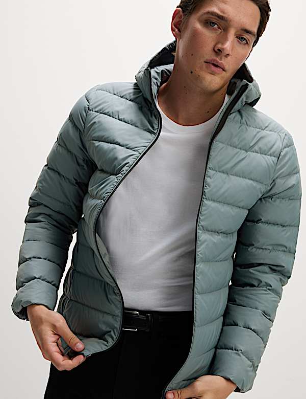 Lightweight Feather & Down Padded Jacket