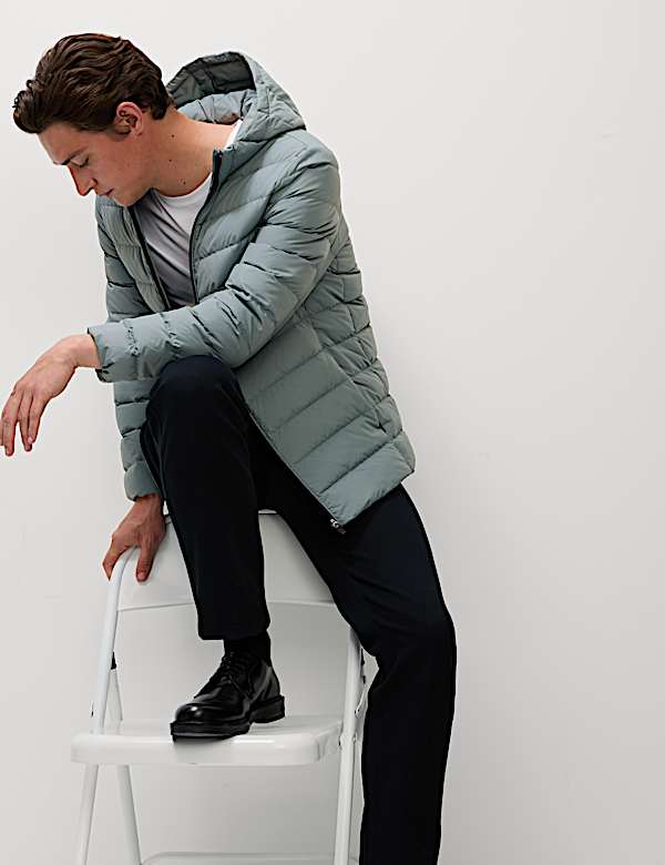 Lightweight Feather & Down Padded Jacket