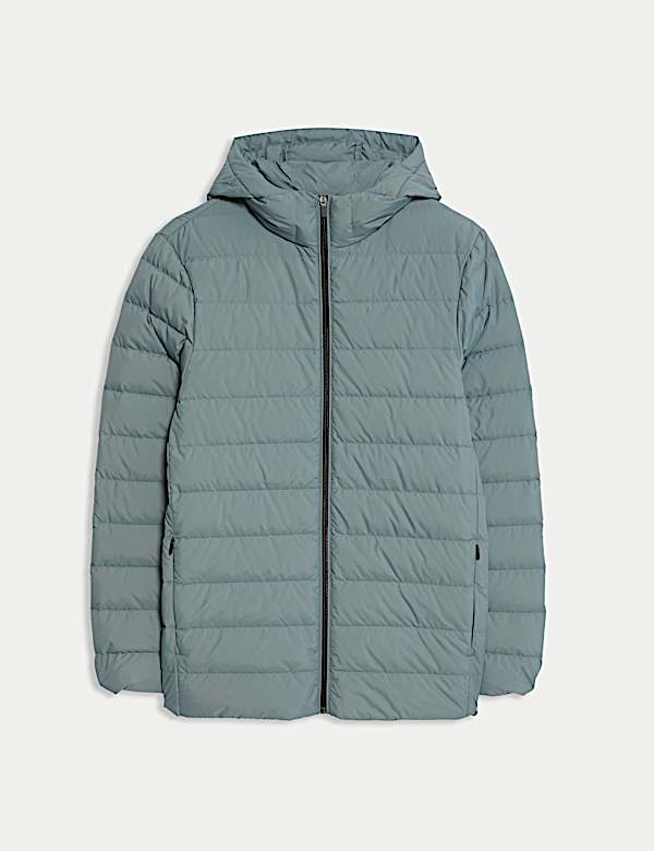 Chaqueta acolchada ligera de pluma y plum&oacute;n  - US