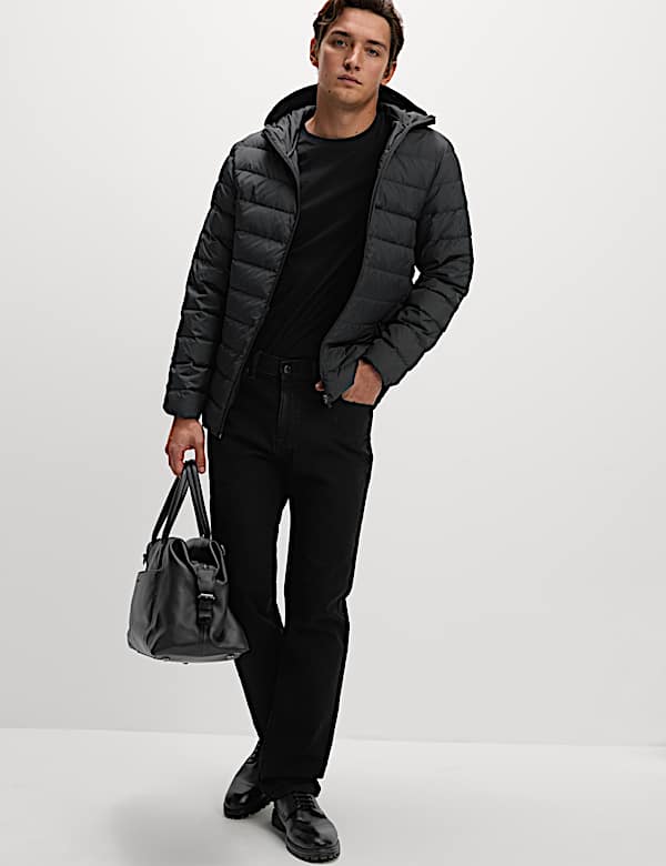 Lightweight Feather & Down Padded Jacket