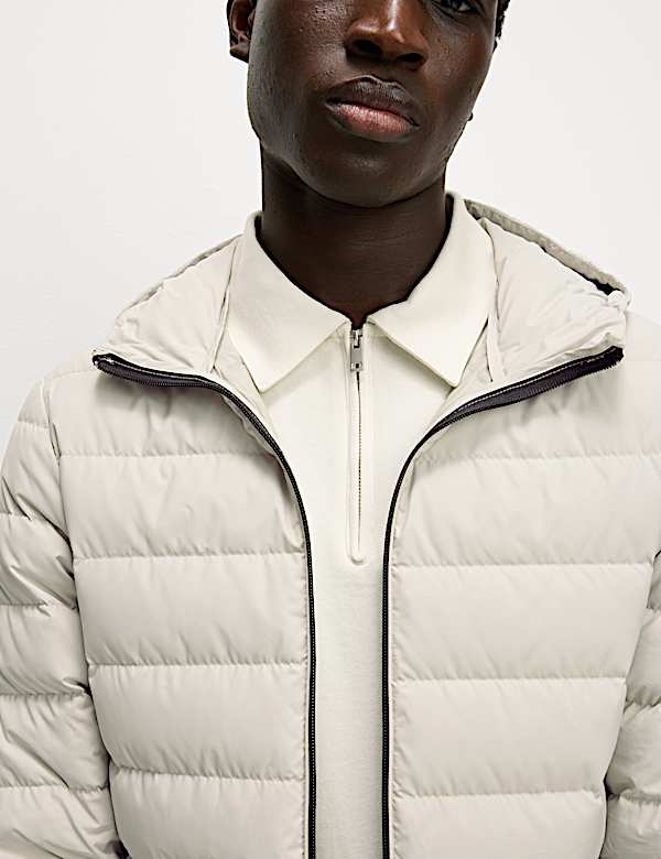 Lightweight Feather & Down Padded Jacket