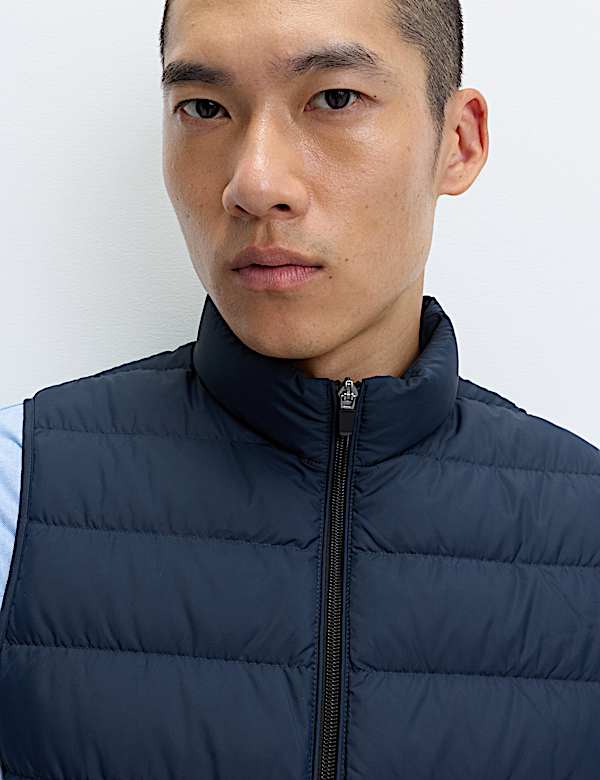 Feather and Down Padded Lightweight Gilet