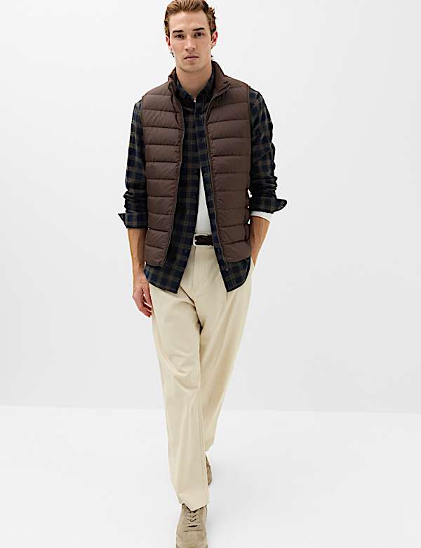 Feather and Down Padded Lightweight Gilet