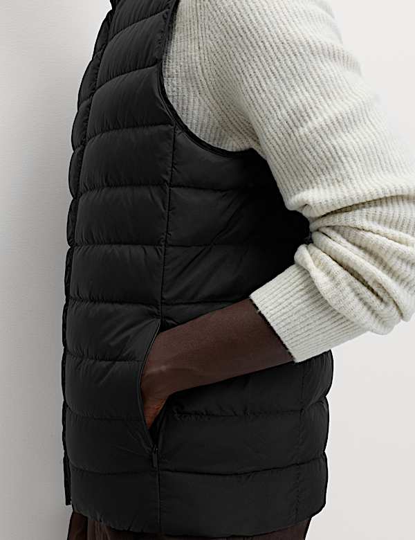 Feather and Down Padded Lightweight Gilet