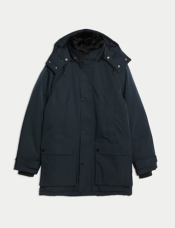 Down & feather parka with stormwear discount