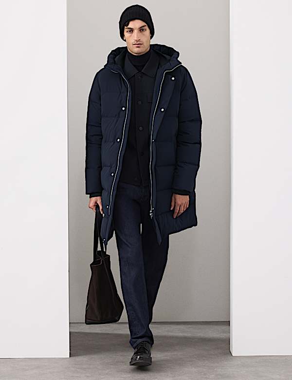 Feather and Down Puffer Jacket with Stormwear™ - SK