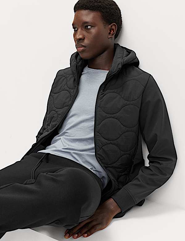 ז'קט Stormwear™‎ בדוגמת קווילט עם קפוצ'ון - IL