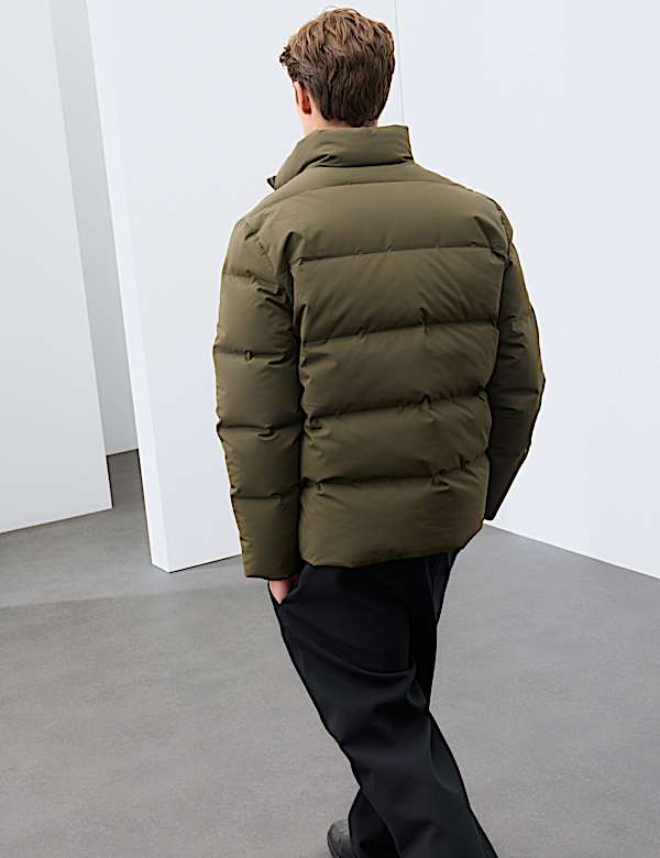 Feather & Down Funnel neck Puffer Jacket with Stormwear&trade; - US