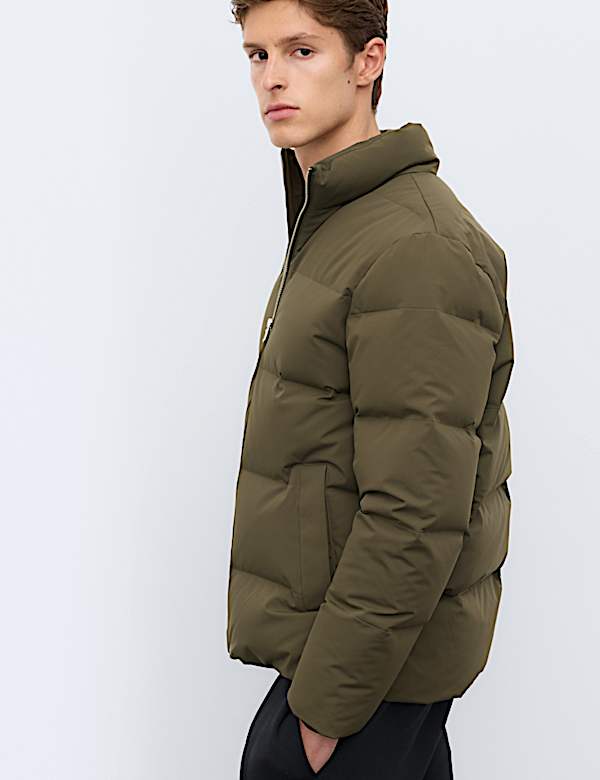 Feather & Down Funnel neck Puffer Jacket with Stormwear&trade; - US
