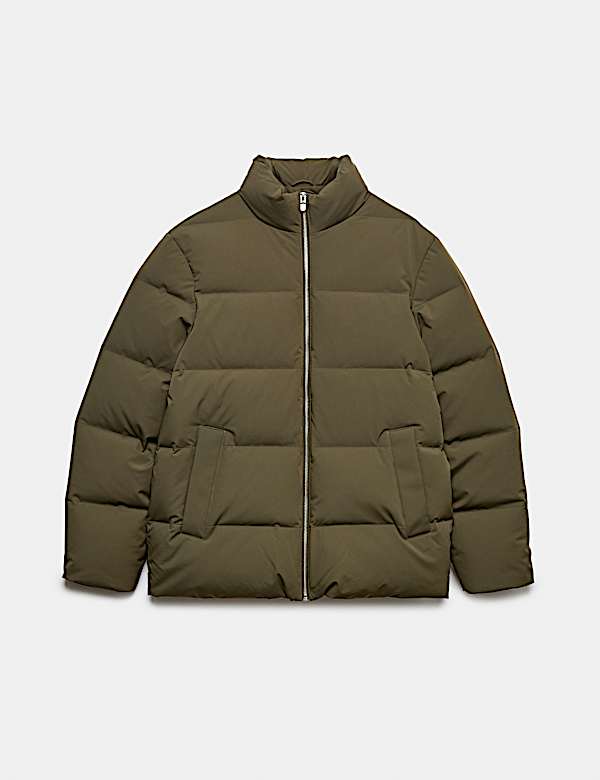 Feather & Down Funnel neck Puffer Jacket with Stormwear&trade; - US