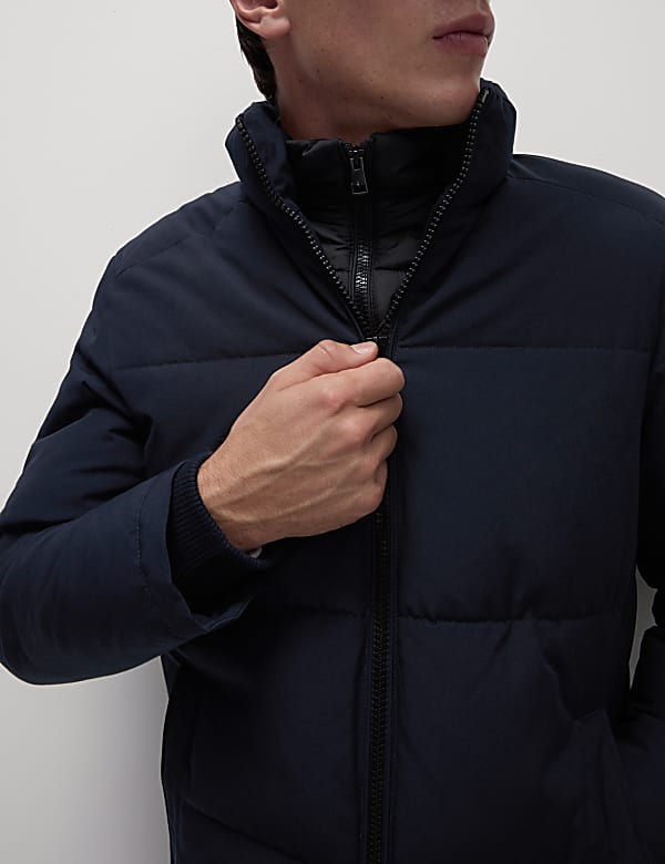 Jaket Gembung Kerah Ganda dengan Thermowarmth™ - ID