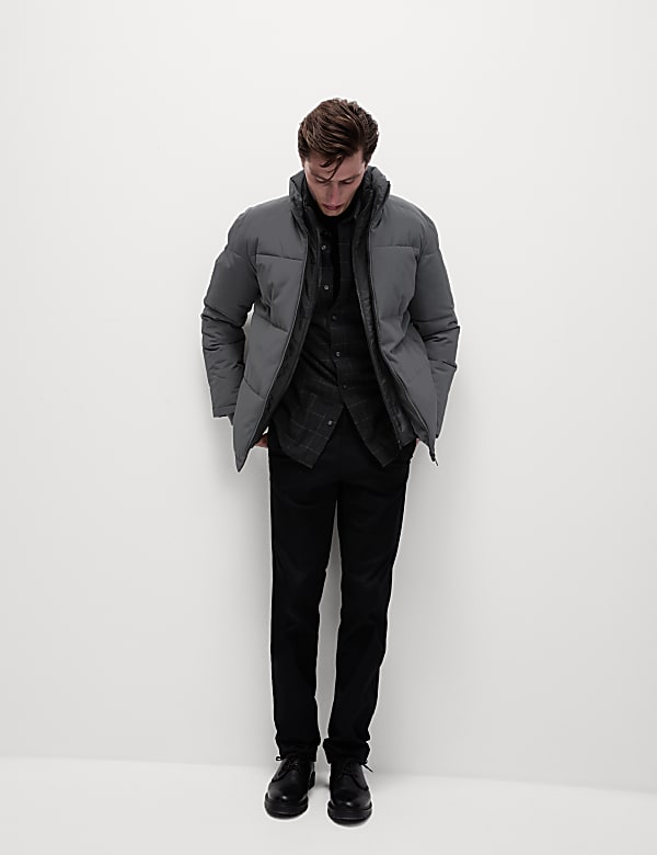 Double Collar Puffer Jacket with Thermowarmth™