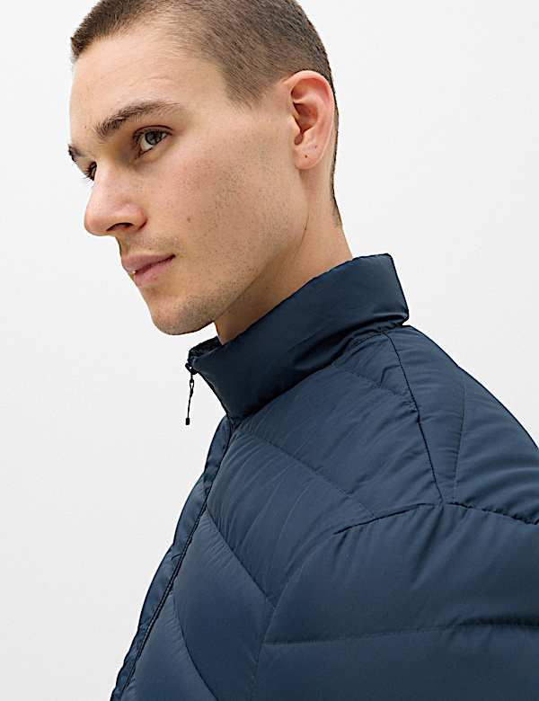 Feather and Down Packaway Puffer Jacket