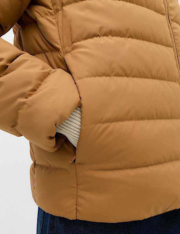 Feather and Down Packaway Puffer Jacket - EE