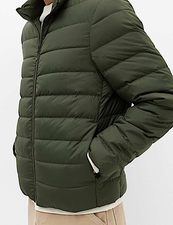 Feather and Down Packaway Puffer Jacket
