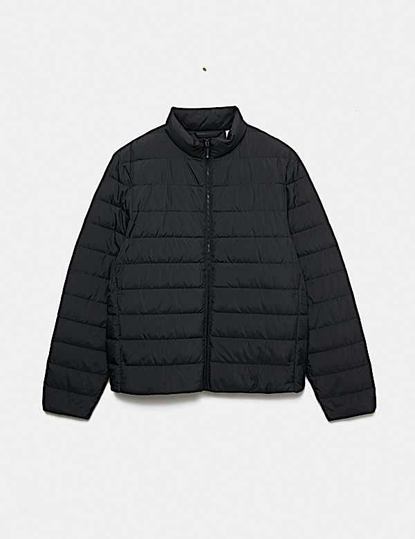 Feather and Down Packaway Puffer Jacket - GR