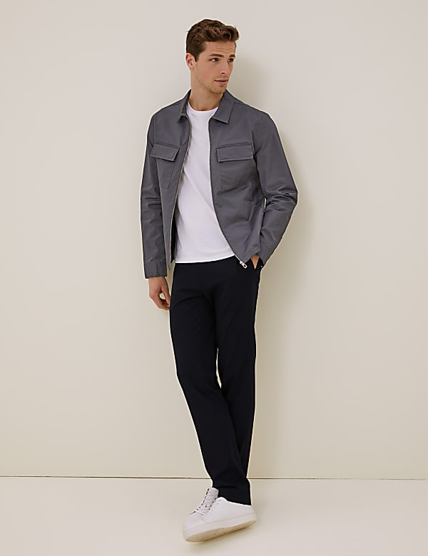 Buy Cotton Harrington Jacket with Stormwear at Marks Spencer