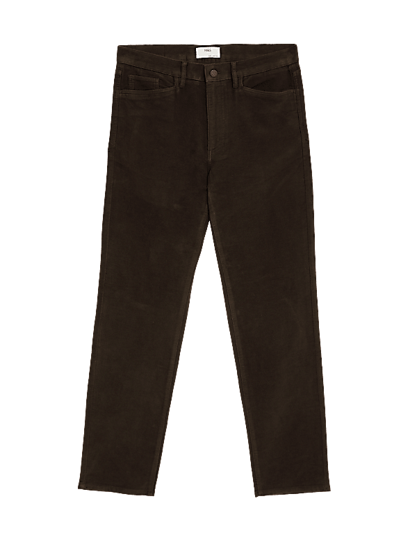 Regular Fit Moleskin Trousers